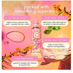 AMIKA FRIZZ FIGHTING TREATMENT SMOOTH OVER IN 6.7 Fl oz NWT